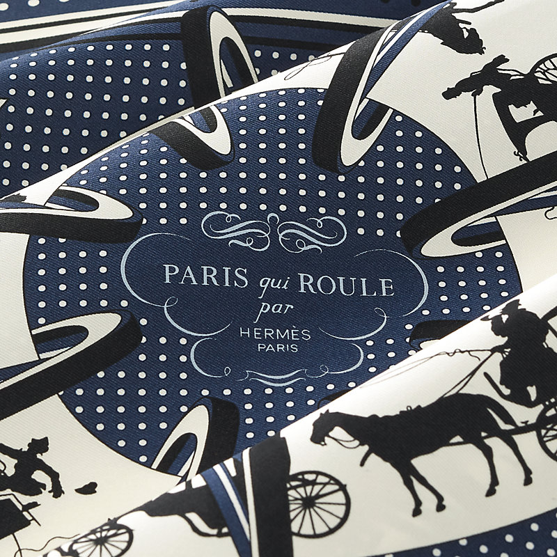 Paris Qui Roule bandana 55 | Hermès Canada